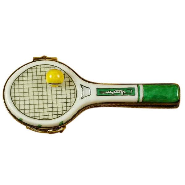 Tennis Racquet Limoges Porcelain Box