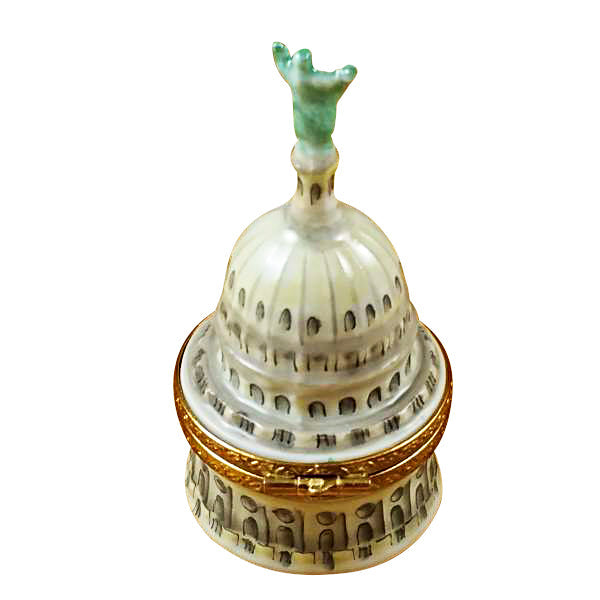 Texas Capitol Limoges Porcelain Box