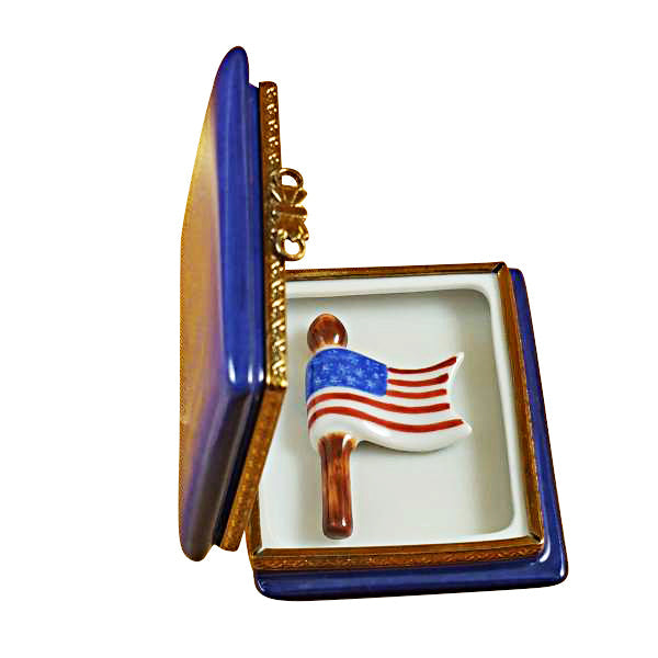 American Passport Limoges Porcelain Box