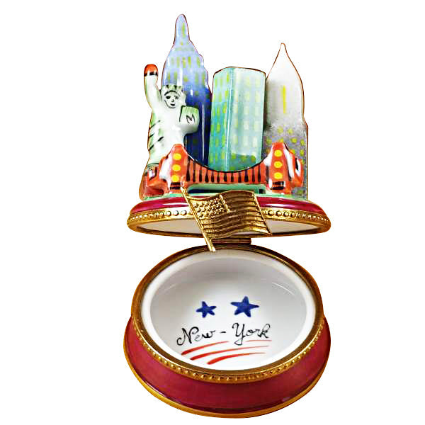 New York by Night Limoges Porcelain Box