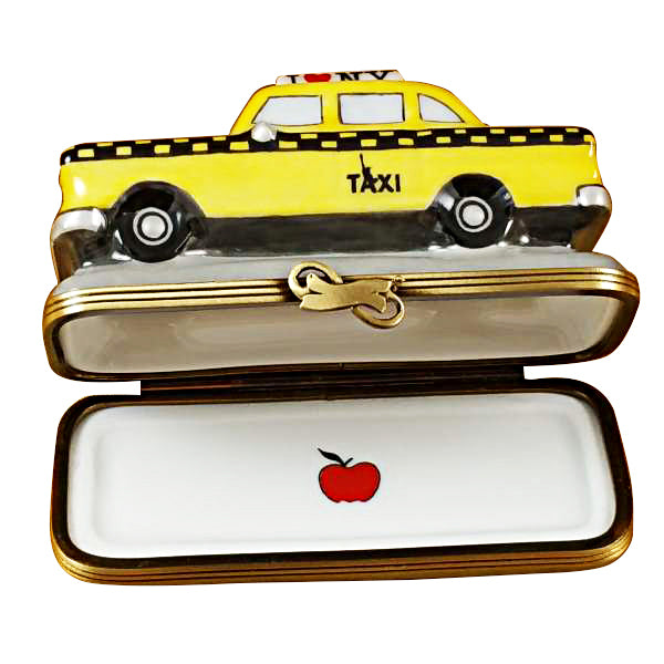Yellow Taxi I Love New York Limoges Porcelain Box