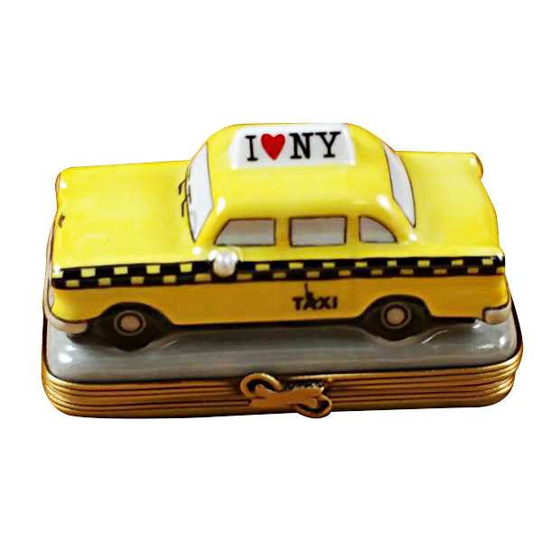 Yellow Taxi I Love New York Limoges Porcelain Box