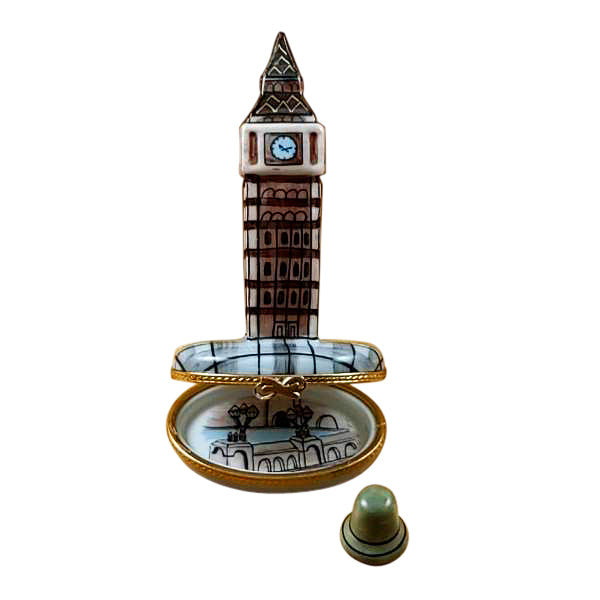 London Big Ben with Removable Bell Limoges Porcelain Box