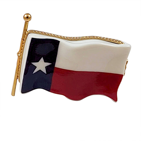Texas Flag Limoges Porcelain Box