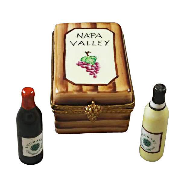 Napa Valley Wine Crate Limoges Porcelain Box