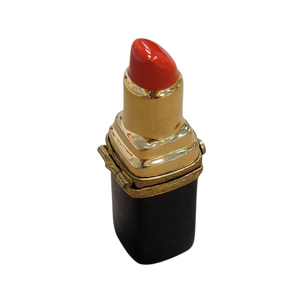 Red Lipstick Porcelain Limoges Trinket Box
