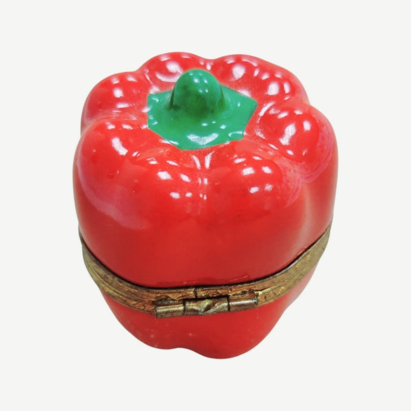 Red Pepper Porcelain Limoges Trinket Box