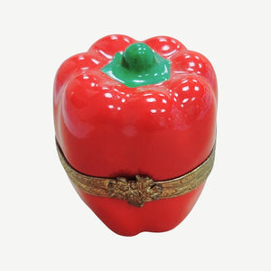 Red Pepper Porcelain Limoges Trinket Box