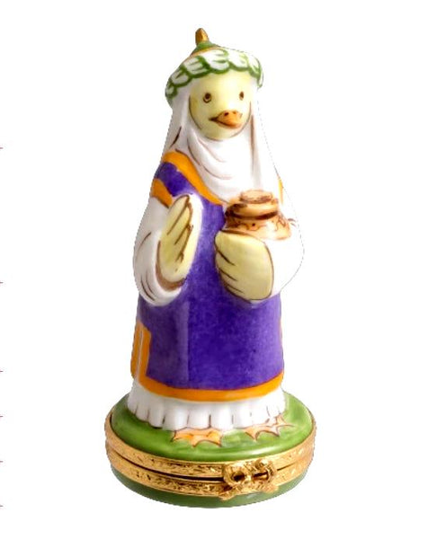 Wiseman : Duck Limoges Box Figurine-[vendor] Authentic French