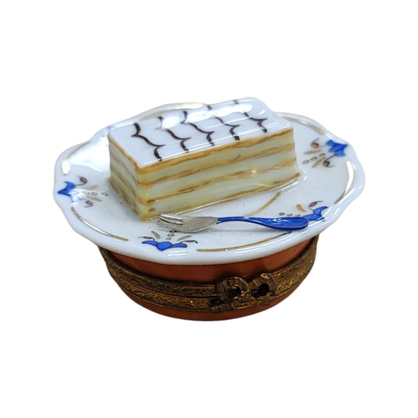 Senorita Pastry on Plate Porcelain Limoges Trinket Box