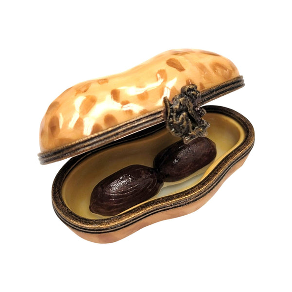 Small Peanut Porcelain Limoges Trinket Box