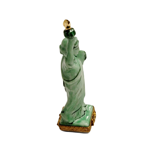 Statue Of Liberty Porcelain Limoges Trinket Box