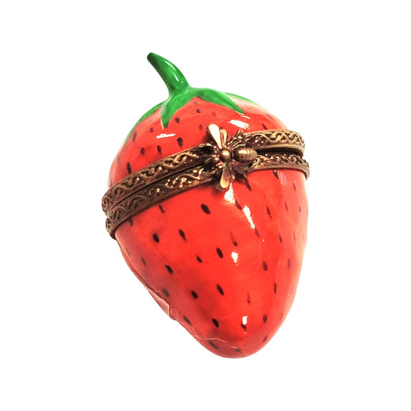Strawberry Porcelain Limoges Trinket Box