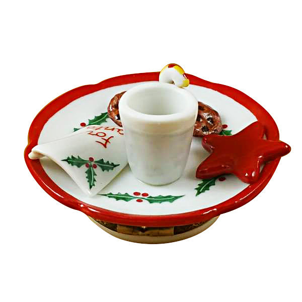 Cookies For Santa with Removable Cookie Limoges Porcelain Box