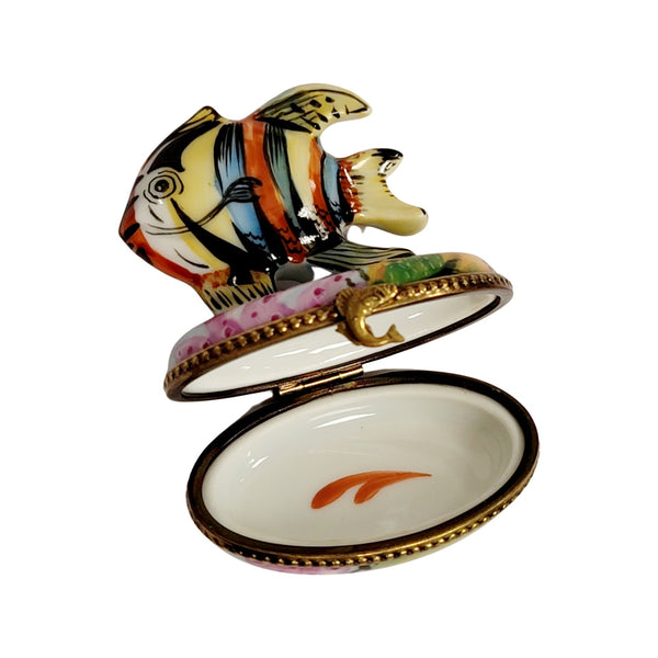 Tropical Fish Porcelain Limoges Trinket Box