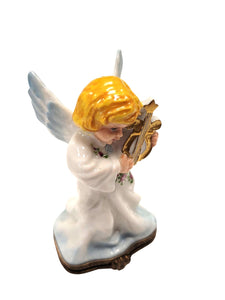 Christmas Angel w Lyre Highly Detailed