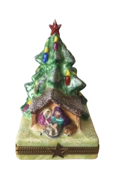 Christmas Tree Manger Scene Nativity
