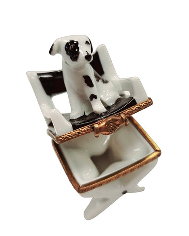 Dog on Director Chair Extremely Rare