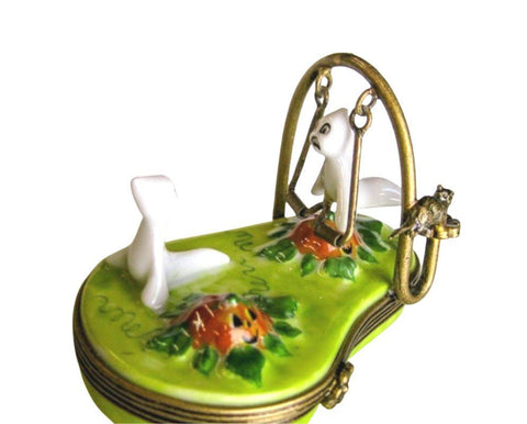 Ghosts Playing on swing - Limoges Box