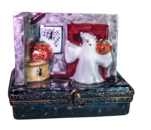 Ghosts Pumkin in Room - Limoges Box