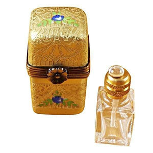 Gold Tall with One Bottle limoges box