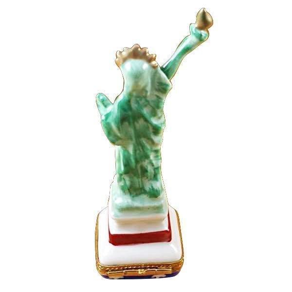 Green Statue of Liberty limoges box