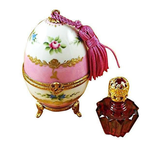 Pink Egg with Bottle limoges box