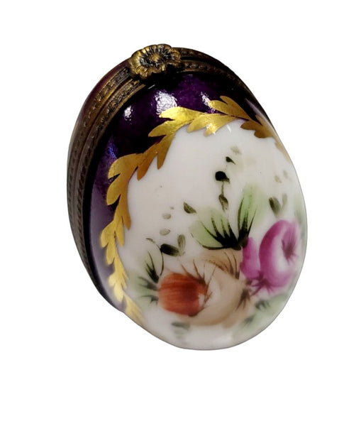 Purple (rare) Egg Perfume Gold Egg w Flowers