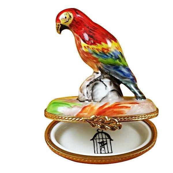 Red Parrot limoges box