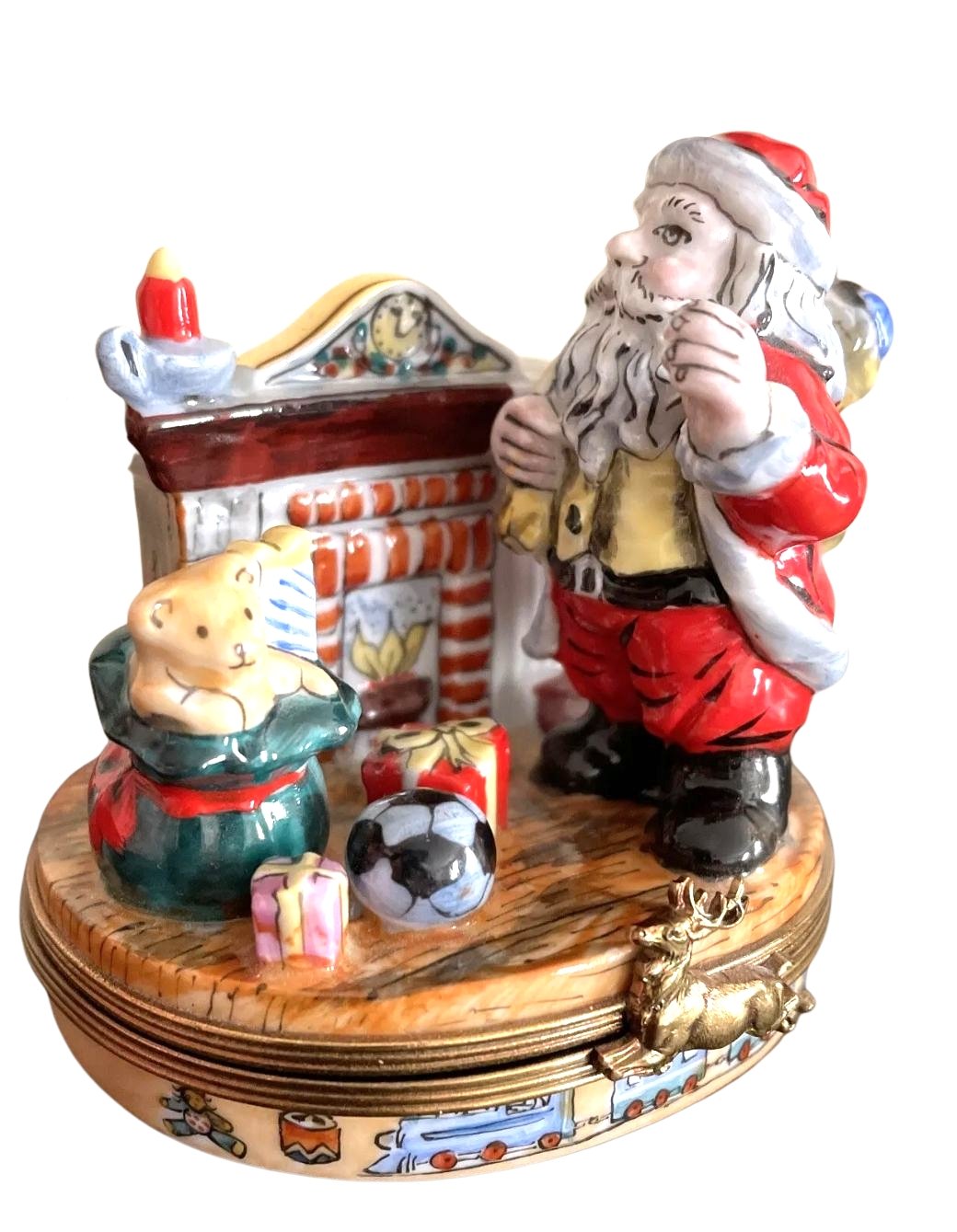 Santa by Chimney Leaving Presents