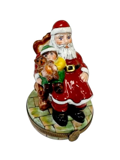 Red Santa with Child on Lap