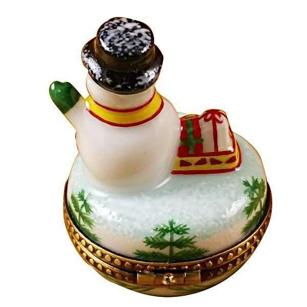 Small Snowman limoges box