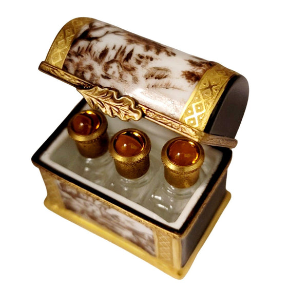 Taupe Toile Three Perfume Limoges Box