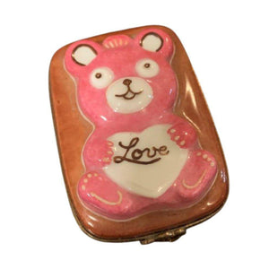 Teddy Bear Cookie Love Limoges Box